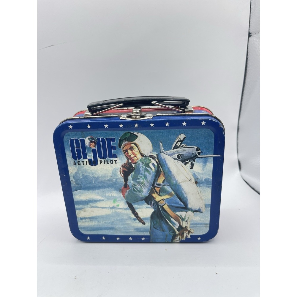 Vintage GI‎ JOE 1997 Hasbro Action Sailor Metal Tin Lunch Box Bin A